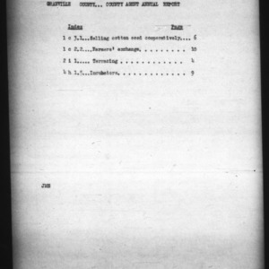County Extension Agent Annual Narrative Report, Granville County, NC, 1924