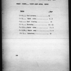 County Extension Agent Annual Narrative Report, Stanly County, NC, 1924
