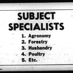 Subject Specialists Report- Dairy Specialist, 1925