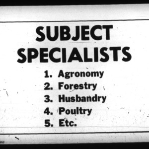 Subject Specialists Report- Poultry Specialist, 1925