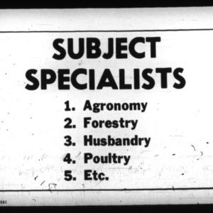 Subject Specialists Report- Publicity, 1925
