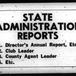 State Administration Reports- Home Demonstration District Agents, 1925