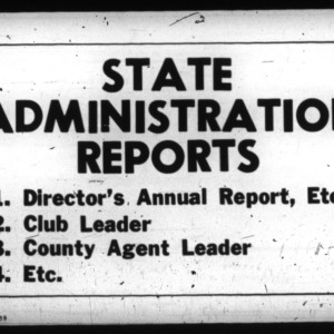 State Administration Reports- Annual Narrative Reports, 1925