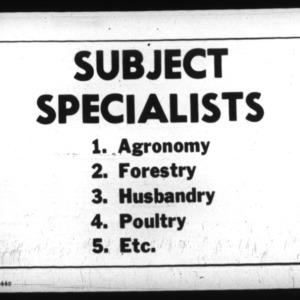 Subject Specialists Report- Horticulture Extension Work Annual Report, 1926