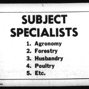 Subject Specialists Report- Poultry Extension Work Annual Report, 1926