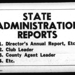 State Administration Reports- 4-H Club Work Annual Report, Boys' and Girls' Club Work, 1926