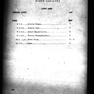 County Extension Agent Annual Narrative Report, Hertford County, NC, 1926