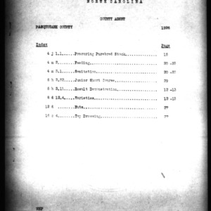 County Extension Agent Annual Narrative Report, Pasquotank County, NC, 1926