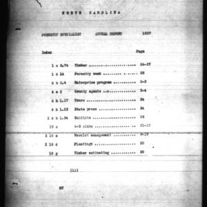 Annual Report of Farm Forestry Extension Work, 1927