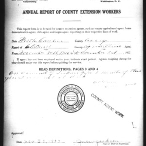 Annual Report of County Extension Workers, Avery County, NC