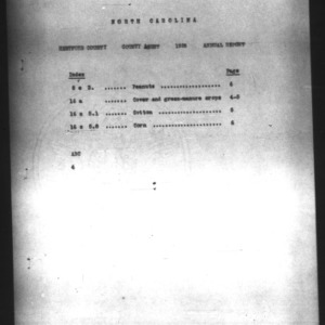 County Extension Agent Annual Narrative Report, Hertford County, NC, 1928