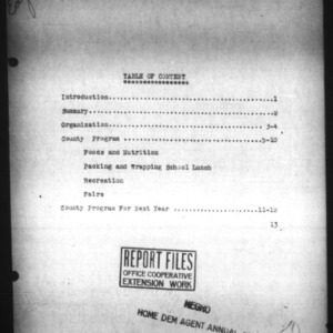 North Carolina Agricultural Extension Service Report of Home Demonstration Work, Edgecombe County, NC