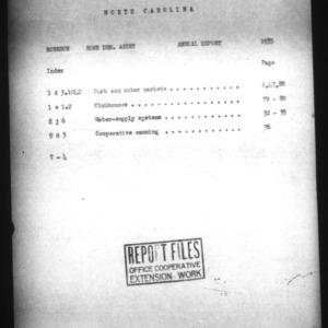 County Home Demonstration Agent Annual Narrative Report, African American, Robeson County, NC, 1935