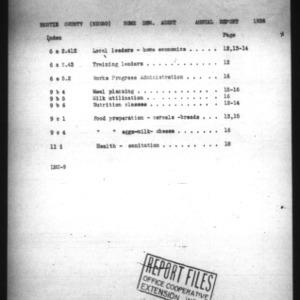 North Carolina Agricultural Extension Service Report of Home Demonstration Work, Bertie County, NC