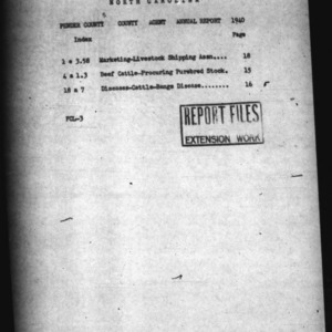 County Extension Agent Annual Narrative Report, Pender County, NC, 1940