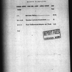 County Home Demonstration Agent Annual Narrative Report, Pender County, NC, 1940