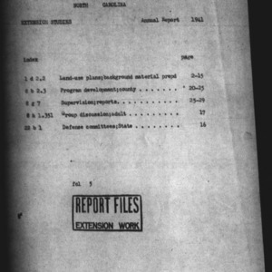 Annual Report of Extension Studies, 1941