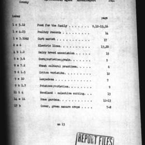 Agricultural Extension Service Narrative Report of Burke County, NC