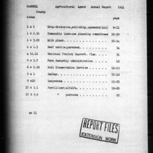 County Agricultural Extension Agent Annual Narrative Report, Caswell County, NC, 1941
