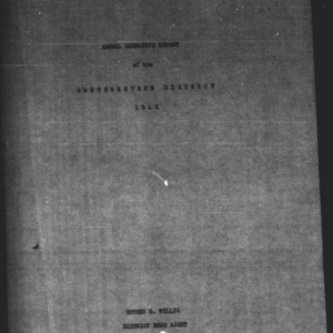 District Home Demonstration Agent Annual Narrative Report, Southwestern District, NC, 1942