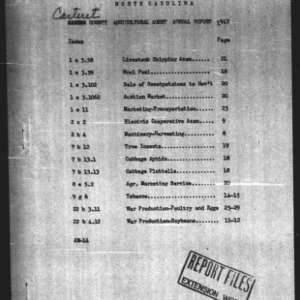 County Agricultural Extension Agent Annual Narrative Report, Carteret County, NC, 1942