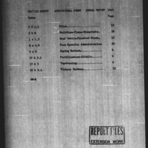 County Agricultural Extension Agent Annual Narrative Report, Chatham County, NC, 1942