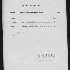 A Narrative Report of African American Extension Work as Conducted in Harnett County, NC