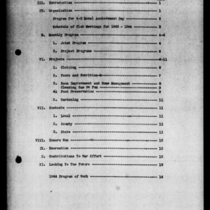 Annual Narrative Report of 4-H Work, Duplin County, NC, 1943-1944