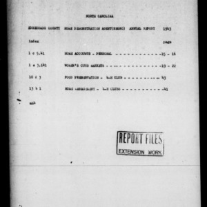 County Home Demonstration Agent Annual Narrative Report, African American, Edgecombe County, NC, 1943