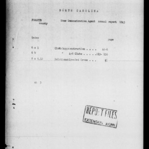 County Home Demonstration Agent Annual Narrative Report, Forsyth County, NC, 1943