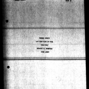 Report of 4-H Plan of Work, Pender County, NC