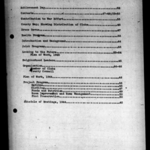 Annual Narrative Report of 4-H Work, Caldwell County, NC, 1944