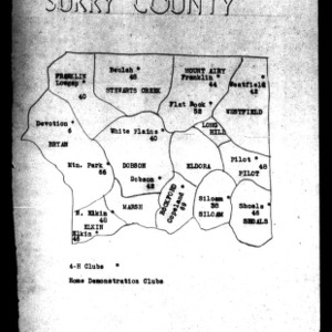 Annual Narrative Report of County Agent, Surry County, NC