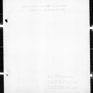 Annual Narrative Report of County Extension Work, Alamance County, NC, 1932