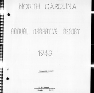 Annual Narrative Report of County Agents, Brunswick County, NC