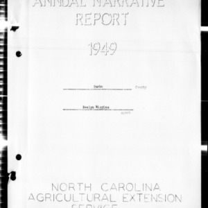 Annual Narrative Report of Burke County, NC