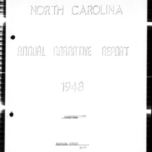 North Carolina Annual Narrative Report, Caldwell County, NC