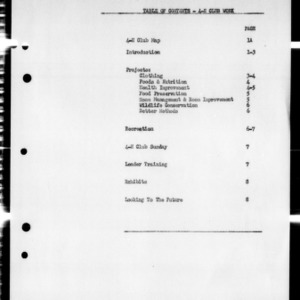 Annual Narrative Report of 4-H Club Work, Caswell County, NC, 1949