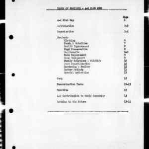 Annual Narrative Report of 4-H Club Work, Caswell County, NC, 1951