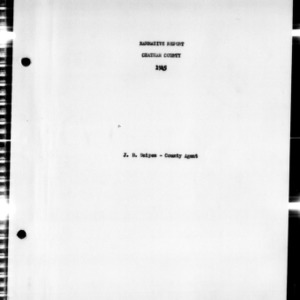 Annual Narrative Report of Extension Report, Chatham County, NC, 1945