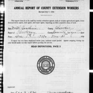 Annual Report of County Extension Workers, Cherokee County, NC