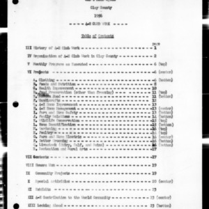 Annual Narrative Report of 4-H Club Work, Clay County, NC, 1956