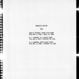 Annual Narrative Report of Extension Work, Cleveland County, NC, 1945