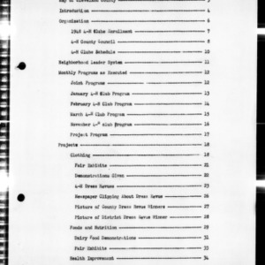 Annual Narrative Report of 4-H Club Activities, Cleveland County, NC, 1948