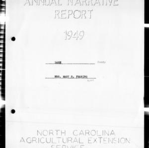 Annual Narrative Report of Dare County, NC