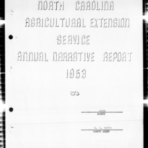 North Carolina Agricultural Extension Service Annual Narrative Report, Dare County, NC