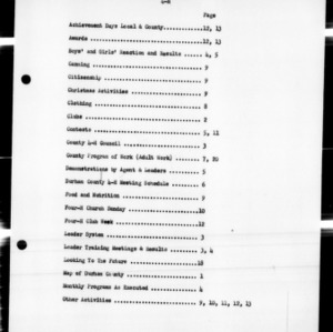 4-H Club Work Annual Narrative Report, African American, Durham County, NC, 1950