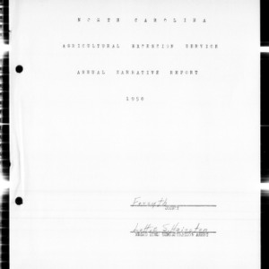 Combined Narrative Report of Home Demonstration and 4-H Club Work, African American, Forsyth County, NC, 1950