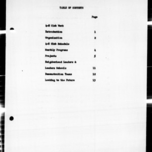 Annual Narrative Report of 4-H Club Work, Granville County, NC, 1946