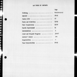 Annual Report of 4-H Club Work, Granville County, NC, 1949